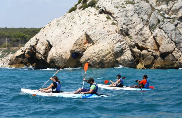 Bordeando la costa barcelonesa en kayak