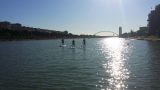 Excursión de SUP para niños en el río Guadalquivir