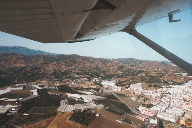 Panorámica desde la avioneta