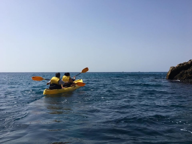 Ruta en kayak hacia Cerro Gordo