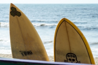 Renta equipo de surf en playa Cabo Cervera 1h