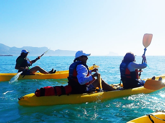 Ruta en kayak por el mar castellonense