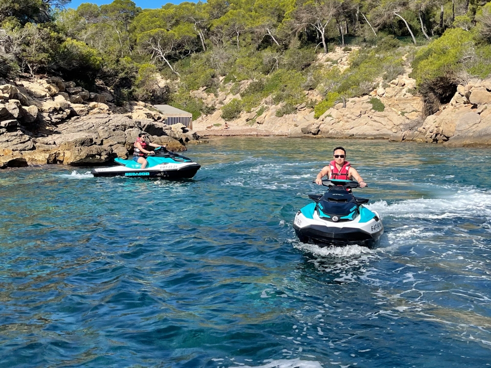 Ruta en jet ski en Ibiza