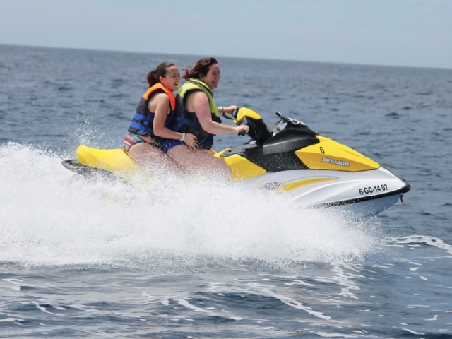 Jetski biplaza por Faro de Pechiguera