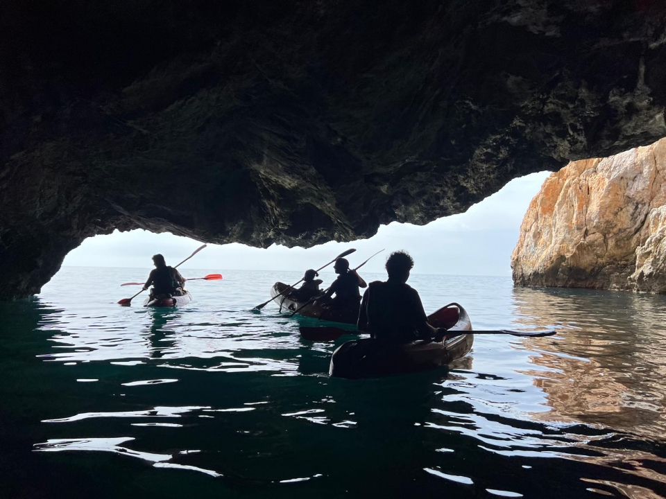 Travesía en kayak en la Costa del Sol 