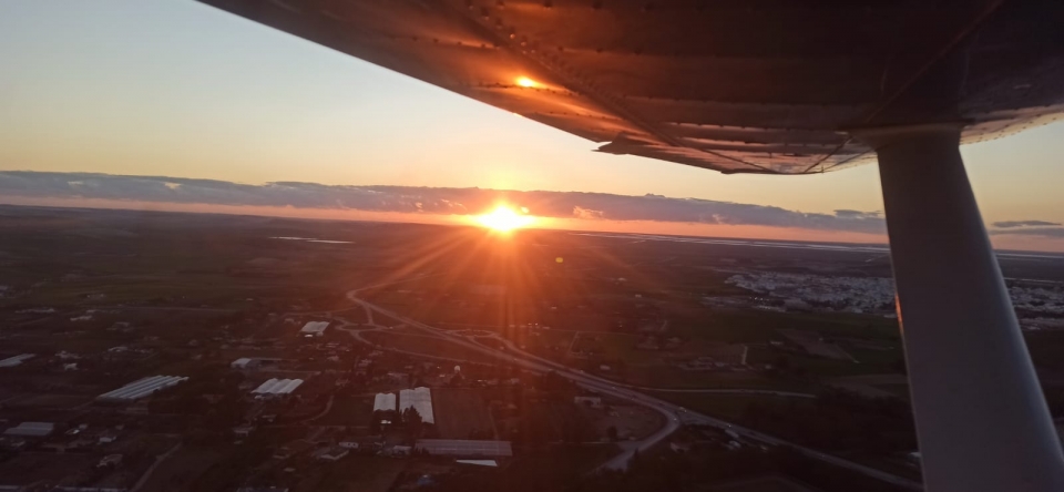 Increíbles vistas desde la aeronave