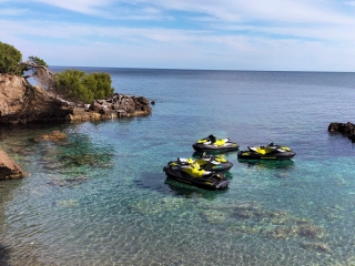 Renta de jet ski con licencia Port Cala Bona 1h