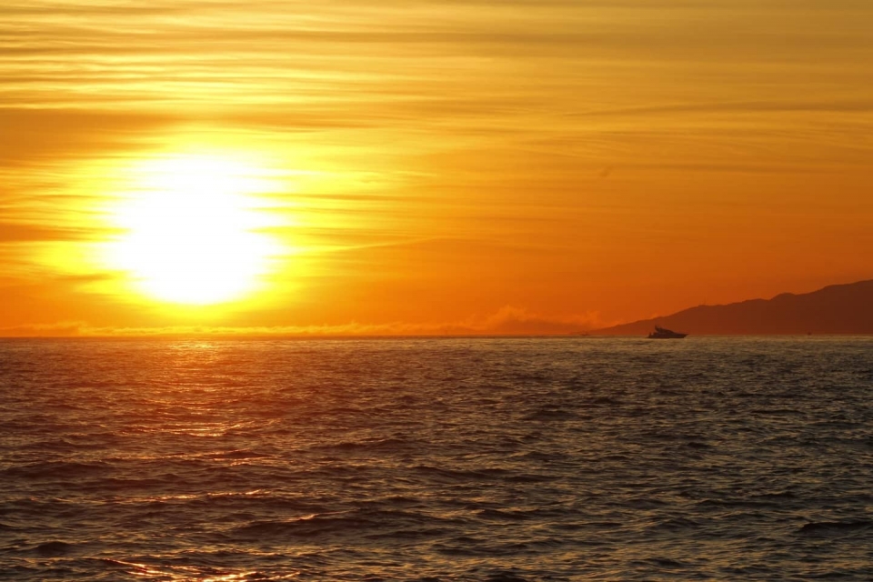 Puesta de sol en Algeciras