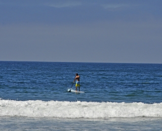 Clase de paddle board en Playa de Vera de 1h