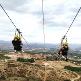 Tirolesa tándem Valle del Guadalhorce, 1350 metros
