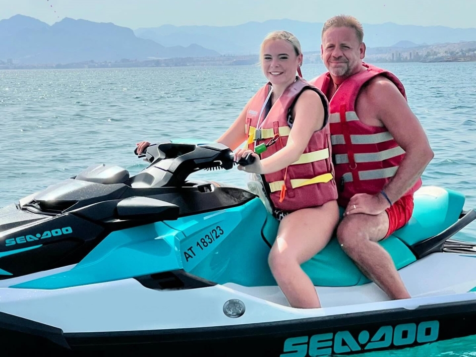 Jet ski en la costa de Almeria Jet ski en la costa de Almeria