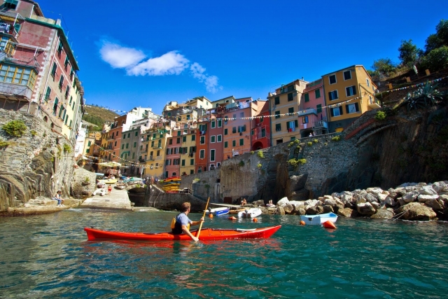  kayak en Cinque Terre 