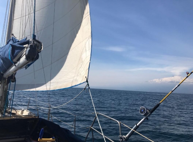  navegando en el mar de Sicilia 