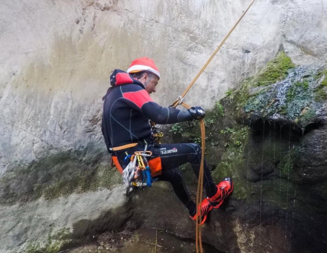 escalada de barranquismo