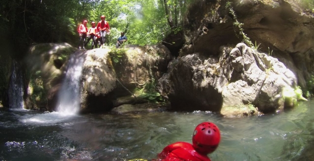  En el agua