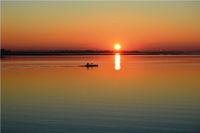  atardecer en canoa