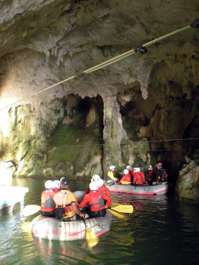  espeleoraft en las cueva de Pertosa 