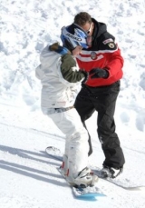  Aprendiendo a hacer snowboard