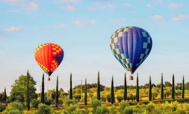  sobrevolando la Toscana 