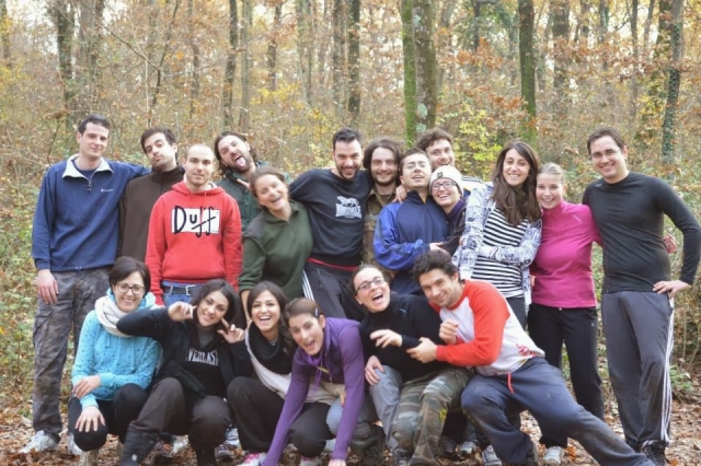  Foto de grupo... ¡Todos todavía limpios! 