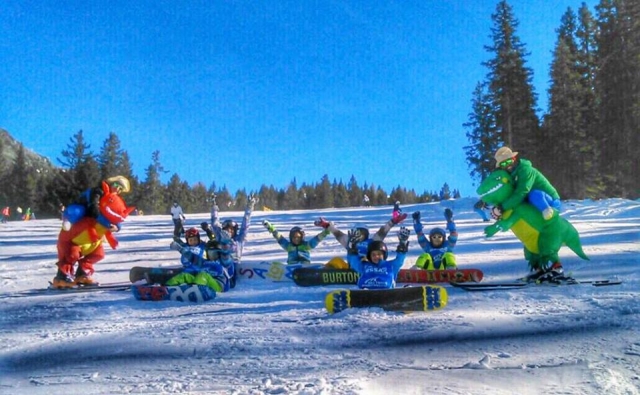  todos juntos en la nieve 