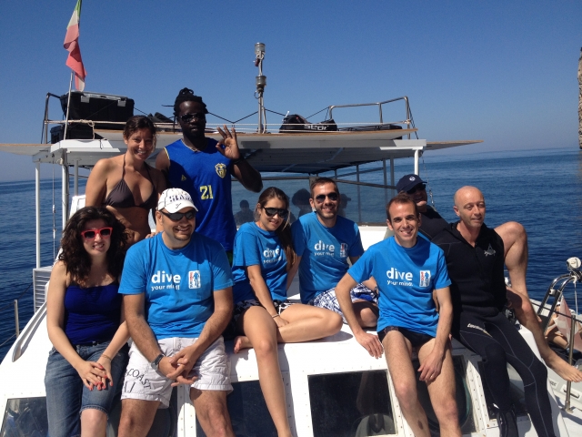  En barco en el oasis protegido de Gaeta 