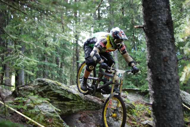  Bicicleta de cerro en el bosque 