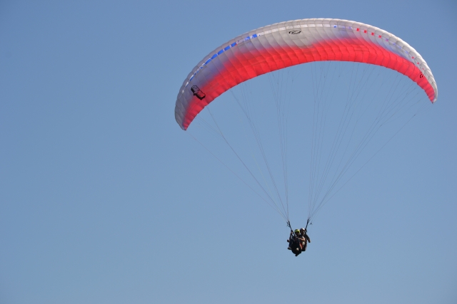  Parapenle biplaza en vuelo