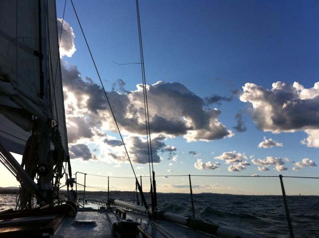  ¡Un hermoso cielo, al menos tan hermoso como el mar! 