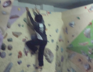  En la pared de roca 