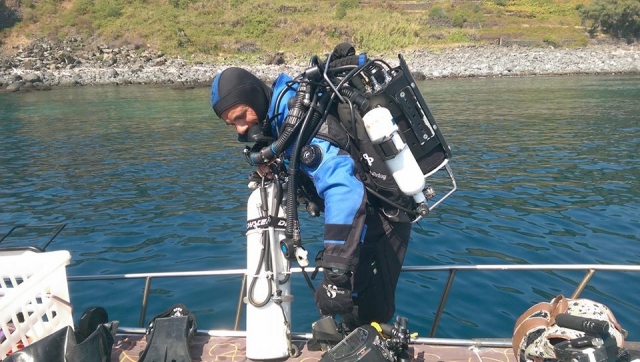  Listo para entrar al agua 