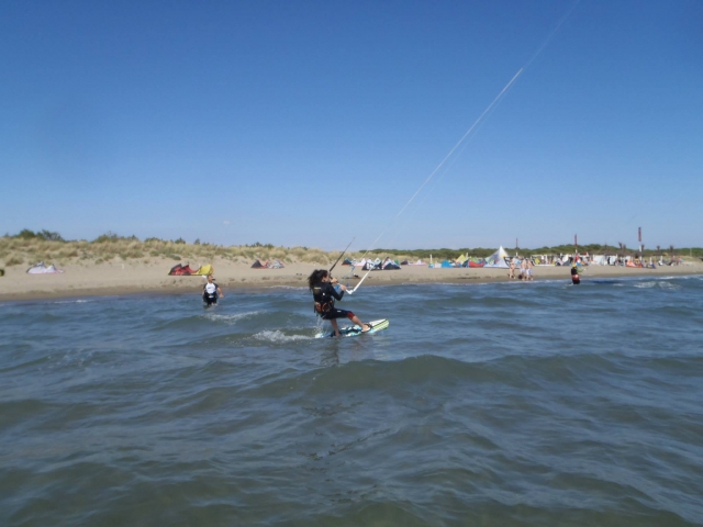  irene un toque de rosa en la playa de cometas 