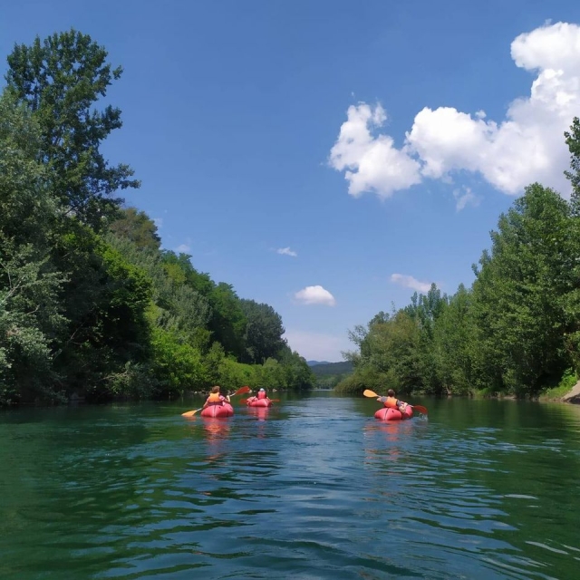  kayak sull'arno 