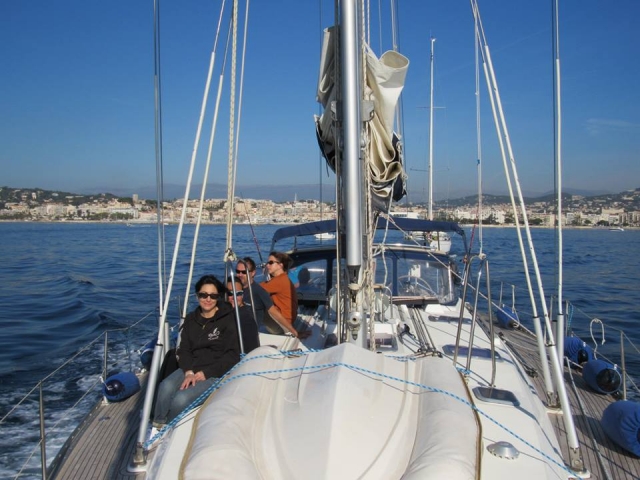  Día el un barco de vela