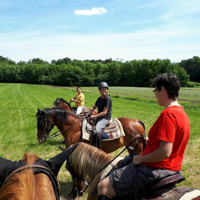  Salimos para la excursión a caballo 