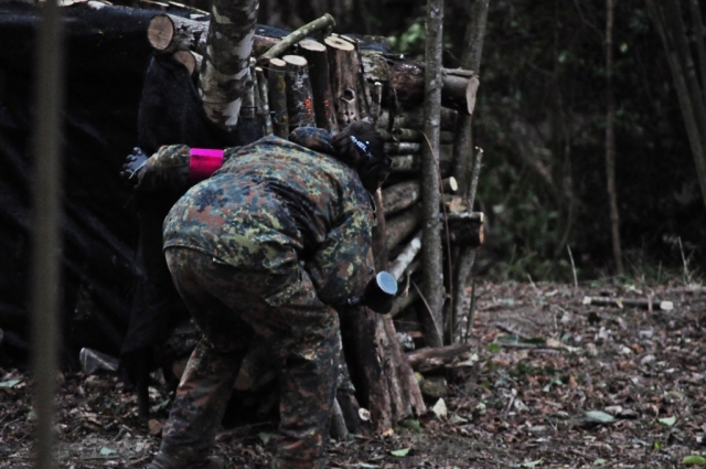  Disparas con el marcador 