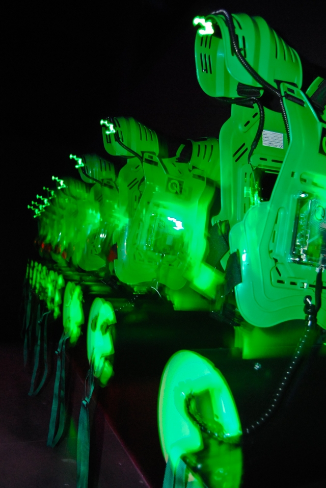 Corpiños láser verde 