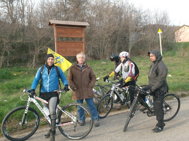  amigos en MtB en el tratturo 