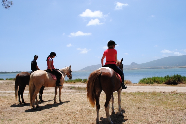  Paseo a caballo en Marceddì 