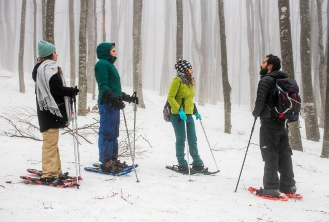 en amiamarra con raquetas de nieve 