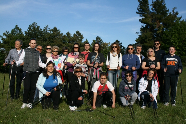 Marcha nórdica en grupo 