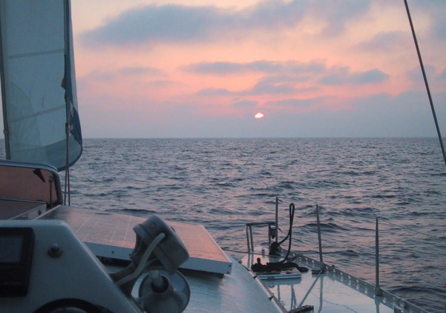  puesta de sol a bordo 