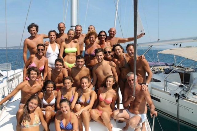  Grupo en un crucero 