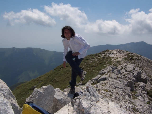  Montañas de Sibillini la cima del palacio burgués 