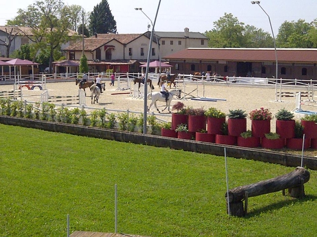  campo de arena con obstáculos 