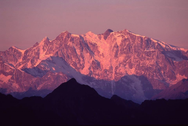  Vista del Monle Rosa desde Alpe Sattal 