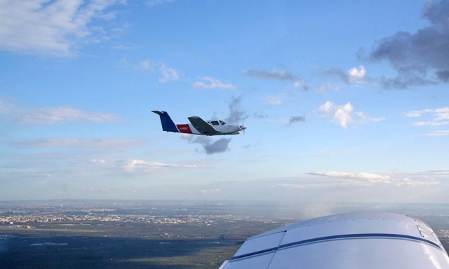  duranle una sesión de vuelo 