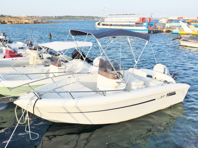  Renta de barco a motor 40hp 