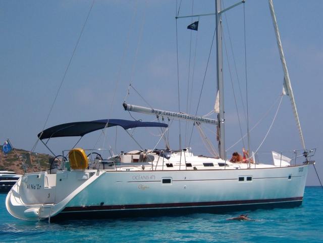  Con el Oceanis en el mar 