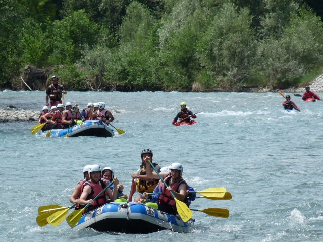  El equipo en el río 